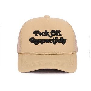Zenana FXCK OFF, RESPECTFULLY MESH TRUCKER CAP